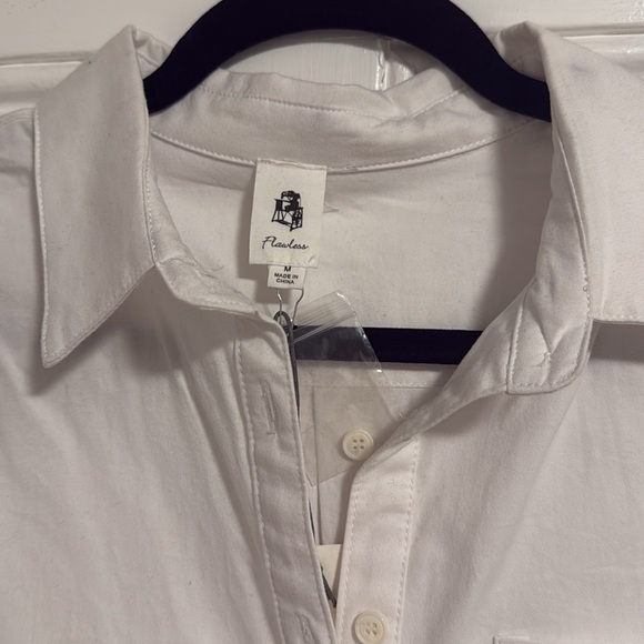 Vici White Button Down Shirt Dress - Picture 3 of 3